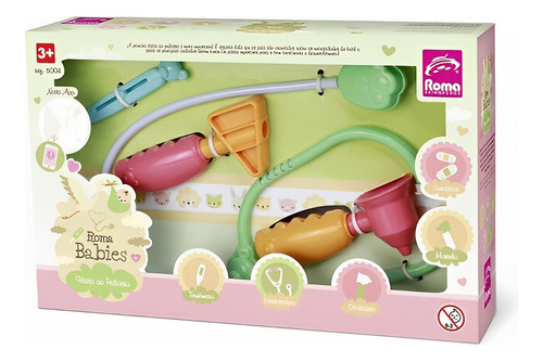 Brinquedo Babies Kit Visita Pediatra 5004 - Roma