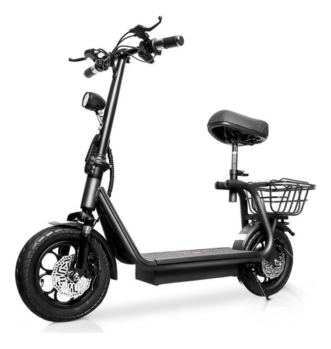 HONEY WHALE M5 Pro Scooter Eléctrico Patín para Adultos con asiento Motor Max. de 500W Velocidad Máxima 40 km/h Patinete Eléctrico Plegable para Adultos