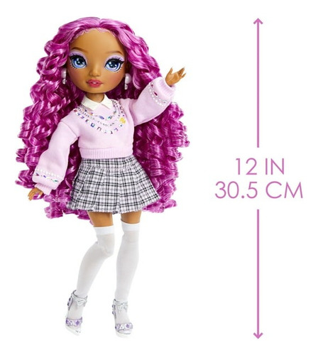 Muñeca Rainbow High Lilac Lane Con Sus Accesorios