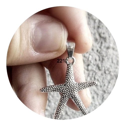 Colgante Estrella De Mar En Plata 925, Mar, Oceano, 