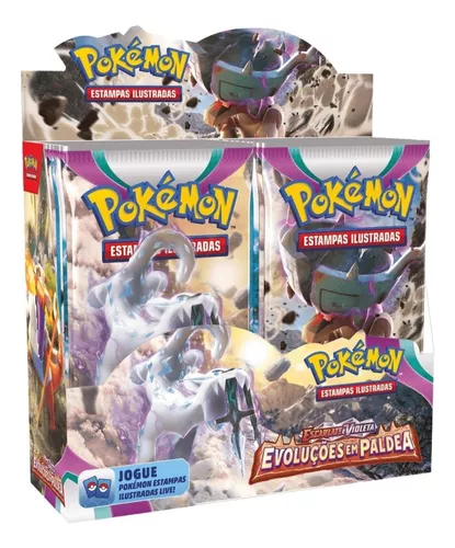 36 Pacotes Caixa Pokémon Booster 216 Cartas - Escarlate e Violeta