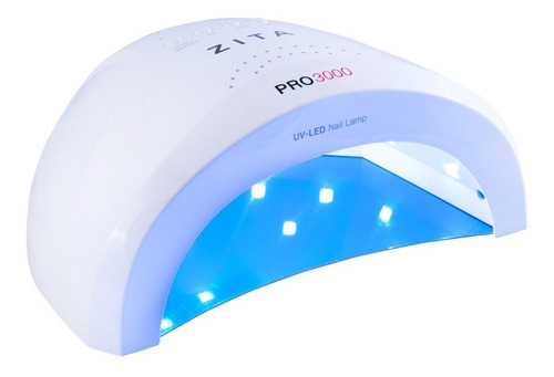 Lámpara Uñas Uv Led Permanentes Gel Zita Sunone Pro 3000 Color Blanco