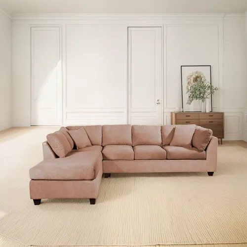 Sofá Seccional Padua Izquierdo Tela Velvet Latam Home