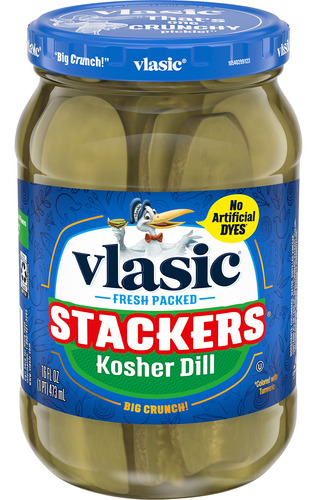 Vlasic Pickle Stackers, Eneldo Kosher, 16 Onzas