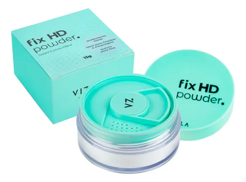 Base de maquiagem em pó solto Vizzela Pó que não transfere cor Fi...