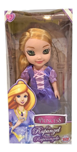 Princesa Rapunzel 26 Cm De Alto Princesas Ojos Tipo Reales