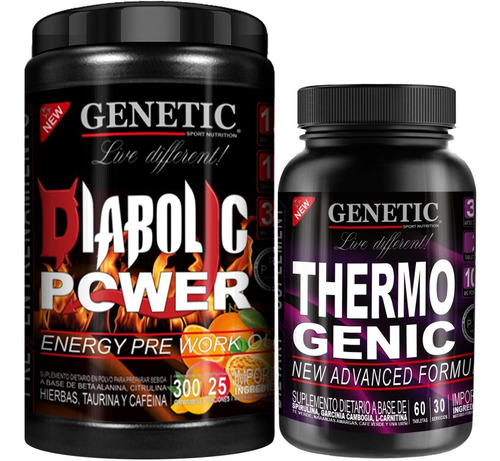 Músculos Magros Prework Diabolic Burner Thermogenic Genetic