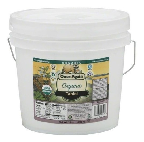 Una Vez De Nuevo 100% Organic Tahini 9 Lbs