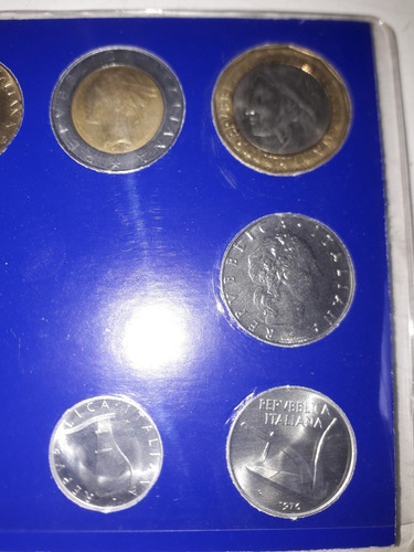Monedas De Italia X 10 En Blíster La Lira (Usado)