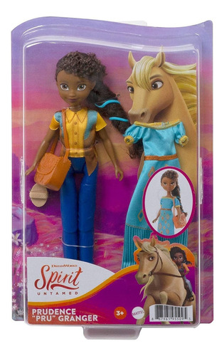 Mattel Spirit Untamed Pru Doll (aprox. 7 Pulgadas), 2 Trajes