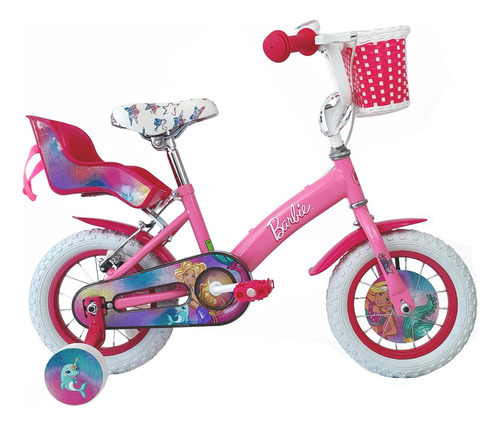 Bicicleta Barbie Rodado 12 Color Rosa