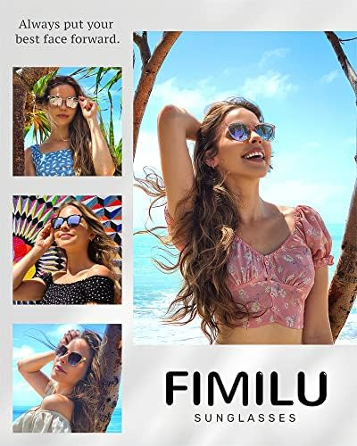 Fimilu 2 Paquetes De Gafas De Sol Para Mujeres Y Hombres, Le