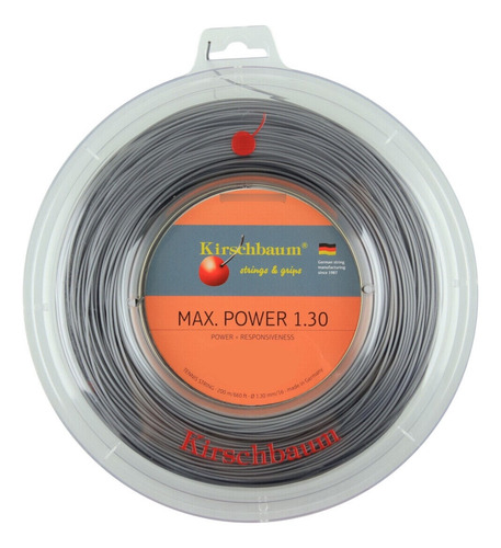 Corda Kirschbaum Max Power 16l 1.30mm Set Individual Prata