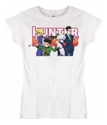 Polera Mujer Hunter X Poster Personajes Anime Poleradicto