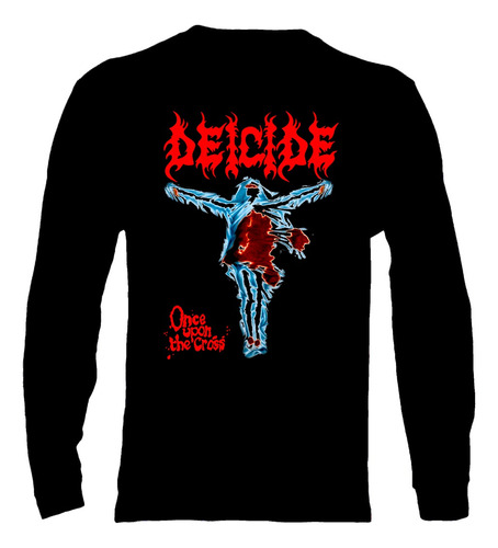 Polera Manga Larga Deicide - Ver 14 - Once Upon The Cross