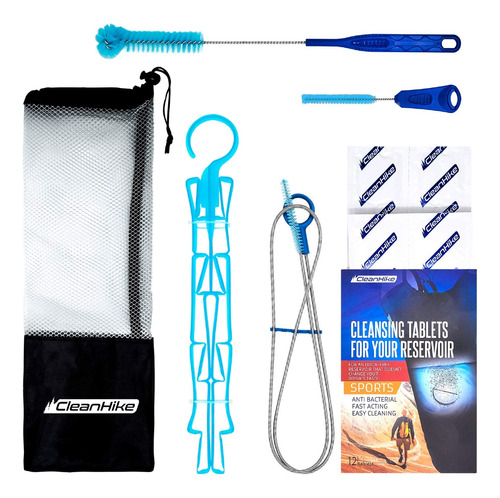 Kit De Limpieza Depósito Agua 6 En 1 3 Cepillos Tabletas Lim