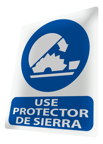 Letrero Use Protector De Sierra, Seguridad Industrial Cartel