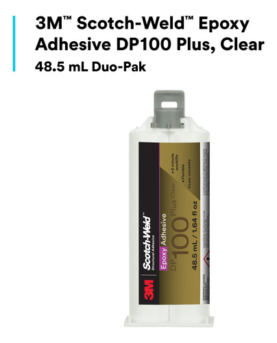 Adesivo Epóxi 3m Scotch-weld Dp100 Plus Clear 48,5 Ml Duo-pa