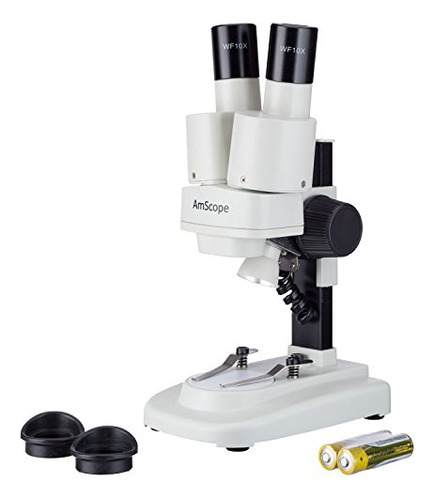 Amscopekids Se100zled Microscopio Estéreo Binocular Portátil