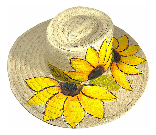 Sombreros Artesanales De Palma Tipo Cubano Costurado Unisex