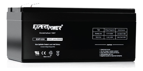 Expertpower - Baterias Para Alarma De 12 Voltios, Paquete De