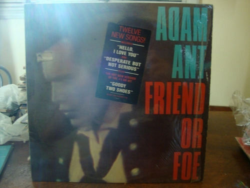 Vinilo Adam Ant Friend Or Foe + Insert Si2