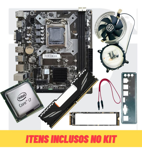 Kit Upgrade Gamer Placa Mãe Lga 1150 + I7 + 8gb Ddr3 Ssd 240
