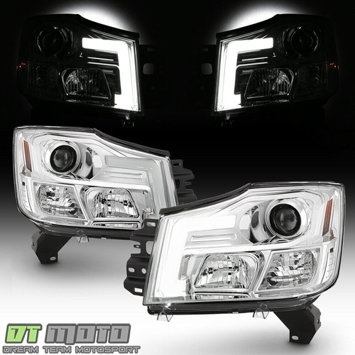 Par Faros Led Nissan Titan Sl 2013 5.6l