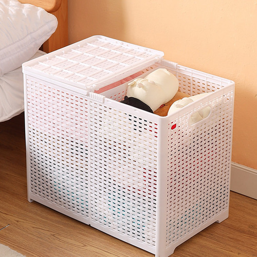 Cesta Para Ropa Sucia Con Tapa Con Compartimentos Para Ropa