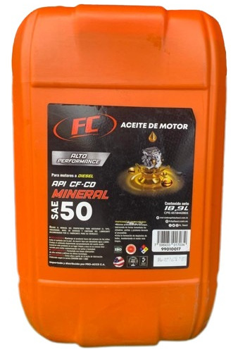 Aceite Diesel Sae 50 Mineral Fc