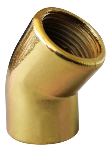 Conexão Cotovelo Joelho 45° Fêmea X Fêmea 3/4 X 3/4 Metal