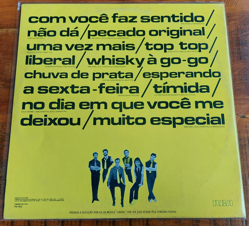 Disco De Vinil Antigo Lp Da Banda Roupa Nova Com Encarte 84