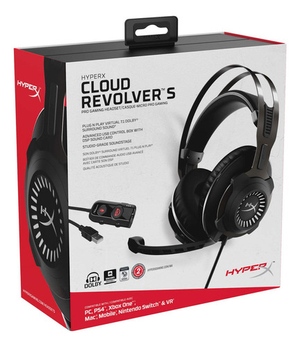 Headset over-ear gamer HyperX Cloud Revolver S