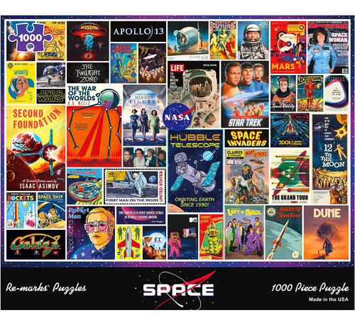 Re-marks Space Collage Puzzle, Rompecabezas De 1000 Piezas P