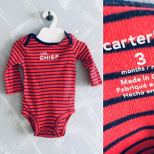 Body Carter´s 3 Meses Manga Larga