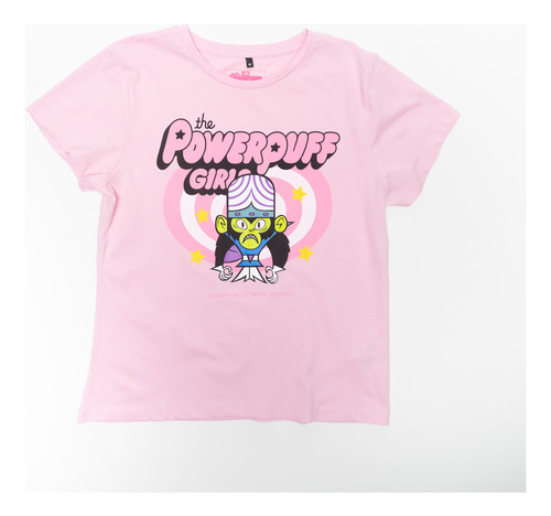 Polera Mujer Cartoon Network Chicas Superpoderosas Rosado