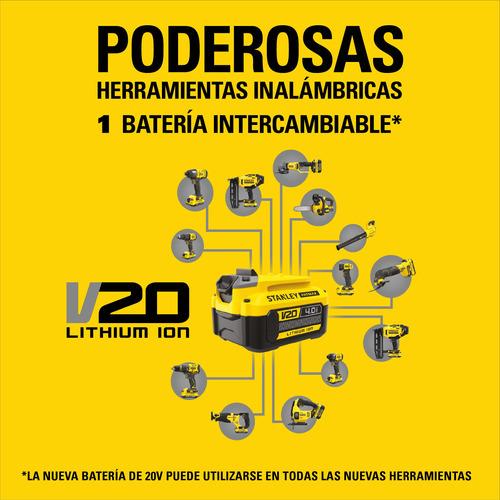 Taladro Percutor 1/2'' 20v Fatmax 50nm Stanley Scd711c2k-b2