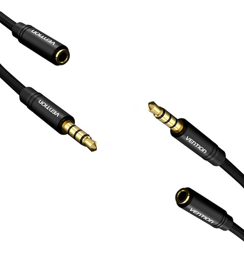 Cable Extension Audio + Micro Trrs 3.5mm Stereo Nylon 3m Pc