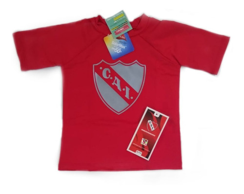 Remera Niños Filtro Solar Uv+50fpu C.a.independiente Oficial