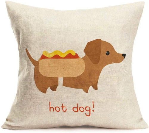 Adorable Funda De Almohada Para Perro, Diseño De Anima...