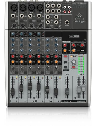 Mezcladora Behringer 12 Canales 4 Xlr 2 Aux, Xenyx1204usb