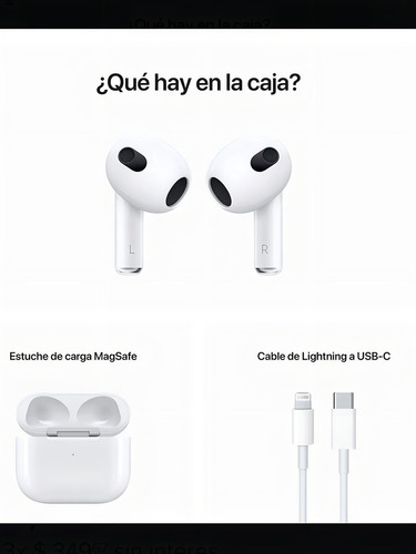Audífonos Oem 3ra Gen Carga Magsafe Calidad Premium - Excelente (Reacondicionado)