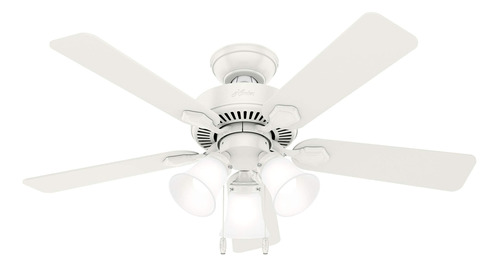 Hunter Fan Ventilador Techo Tradicional Blanco Fresco 44 