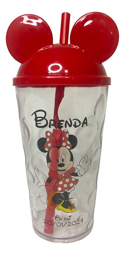 Kit 15 Copo Personalizado Mickey Minnie 500 Ml - Transparente