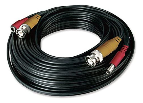 60 Feet Bnc Video/power Camera Extension Cable With Ada...