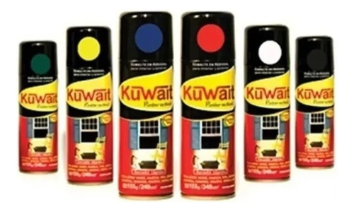 Pintura Aerosol Kuwait Secado Rápido 440cc Color Antioxido Al Cromato