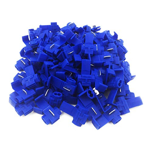 100 Pcs Blue Scoidless Scotch Scotch Conector Conectore...