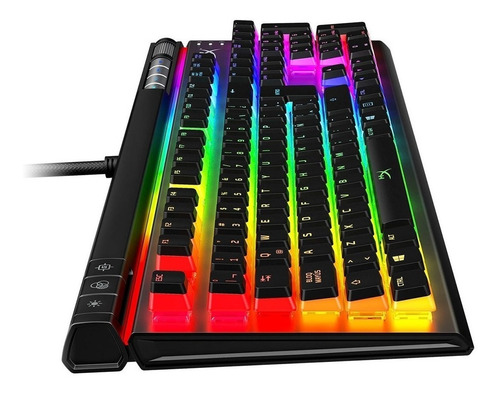 Imagen 4 de 4 de Teclado gamer HyperX Alloy Elite 2 QWERTY Red inglés US color negro con luz RGB