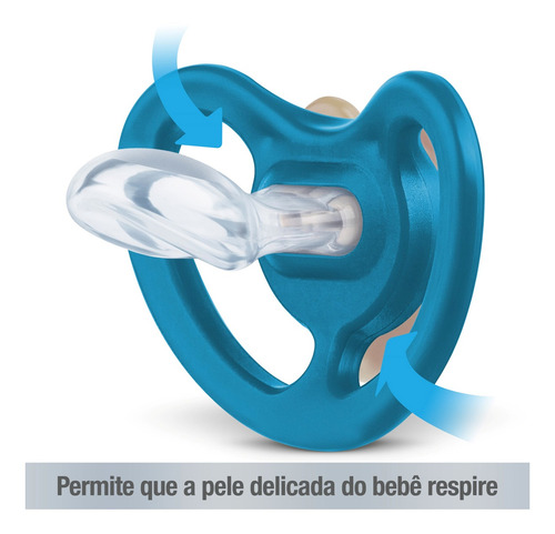 Imagem 3 de 7 de Kit 2 Chupetas Space Boy Ursinho Azul 0 A 6 Meses S1 - Nuk