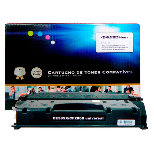 Toner Compativel Ce505x Cf280x Pro 400 P2050 6,9k 100% Novo